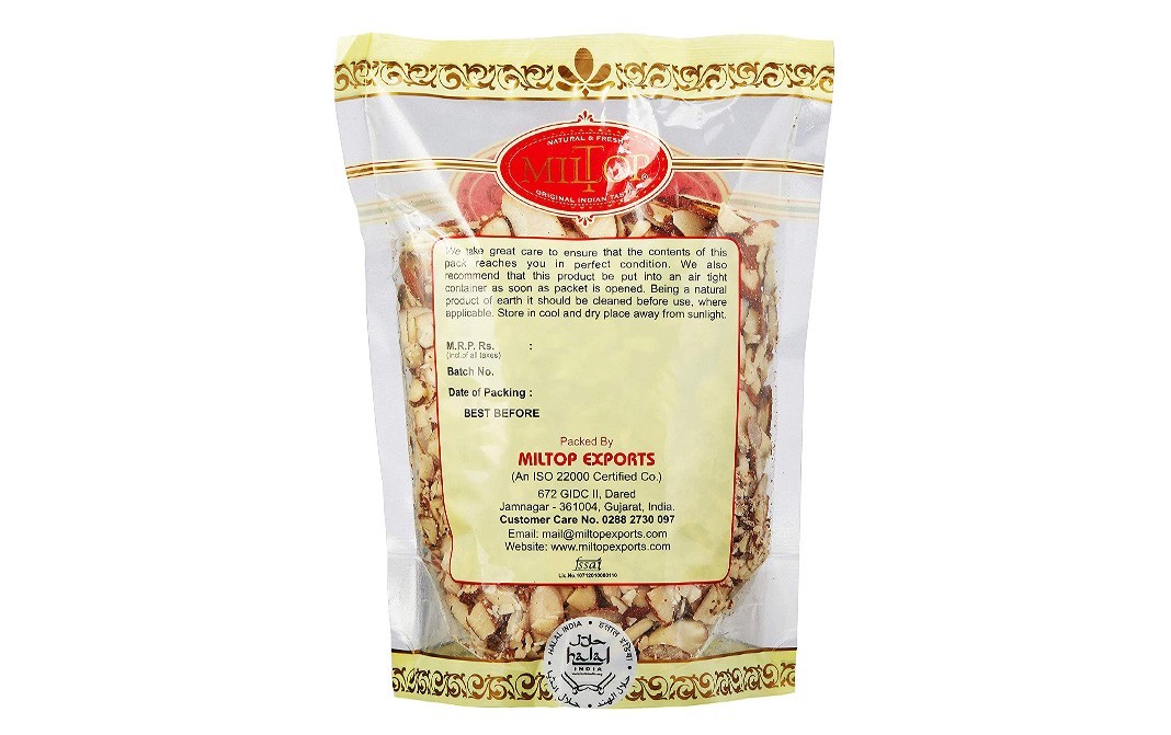 Miltop Natural Almond Sliced    Pack  250 grams